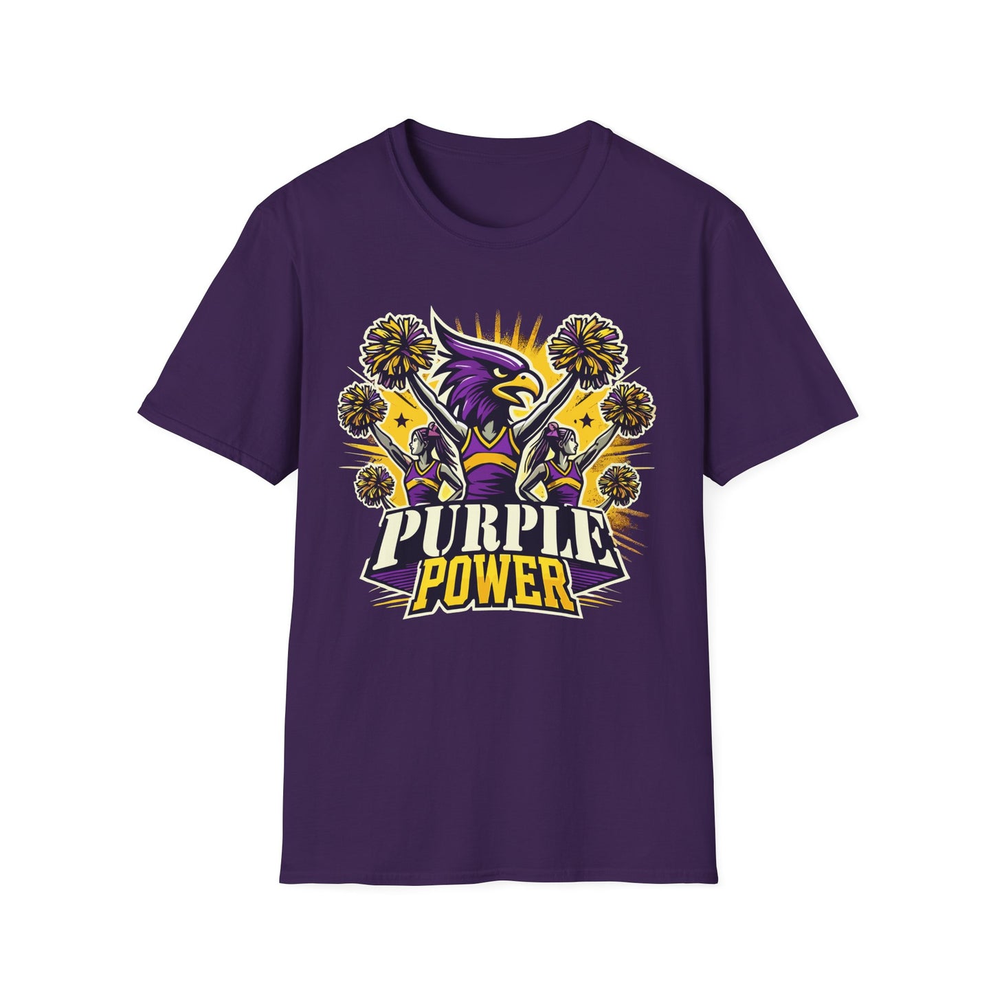 Cheer - Adult T-Shirt - Purple Power