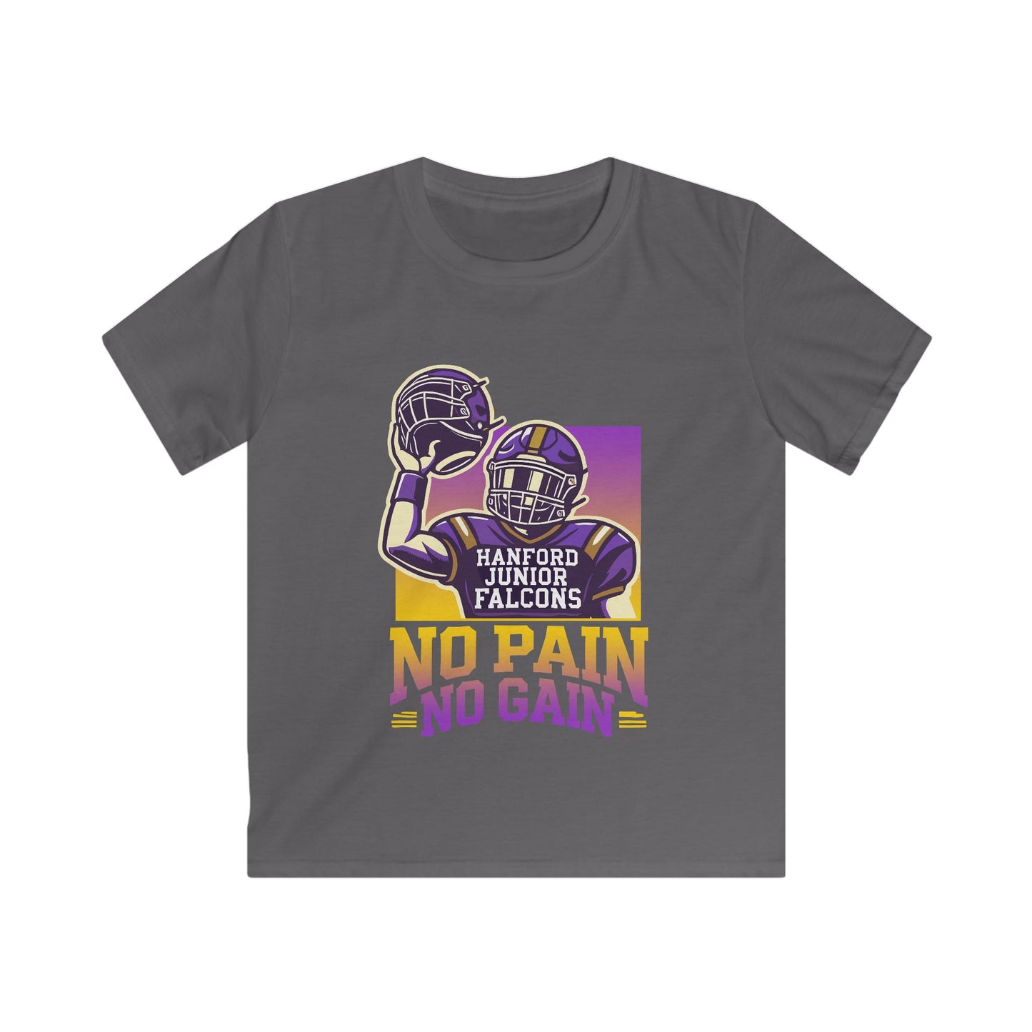 Football - Youth T-Shirt - 'No Pain No Gain'