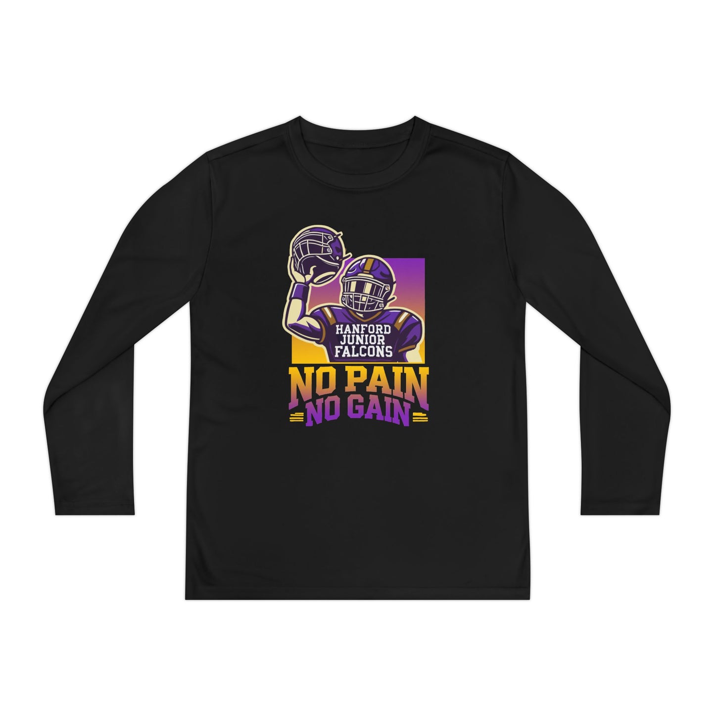 Football - Youth Long Sleeve - No Pain No Gain