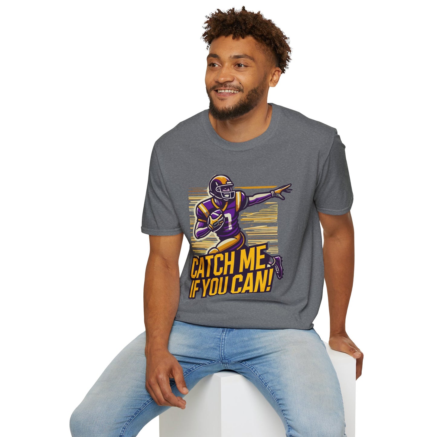 Football - Adult T-Shirt - Catch Me if You Can