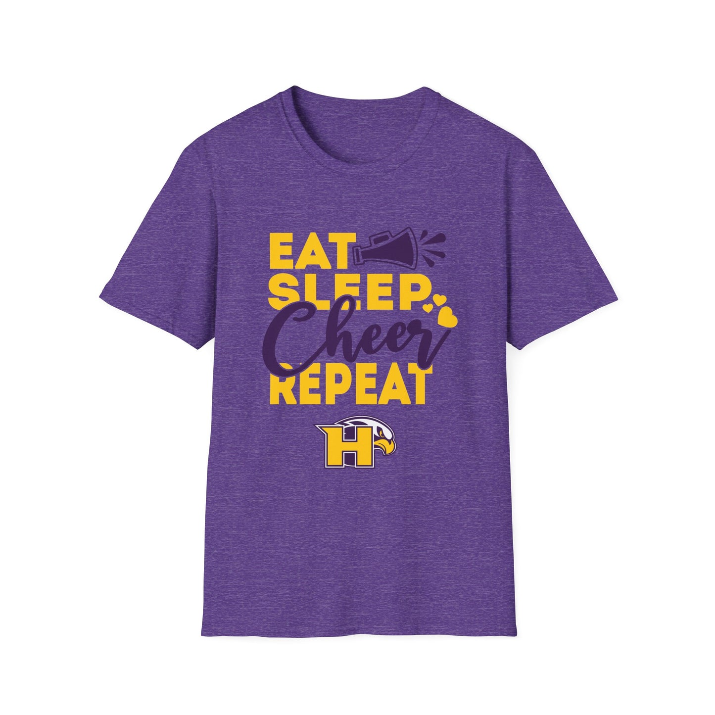 Cheer - Adult T-Shirt - Eat Sleep Cheer Repeat