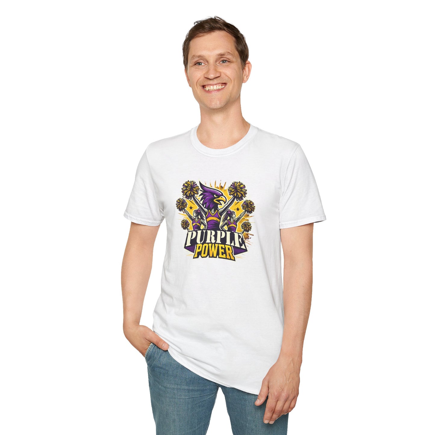 Cheer - Adult T-Shirt - Purple Power