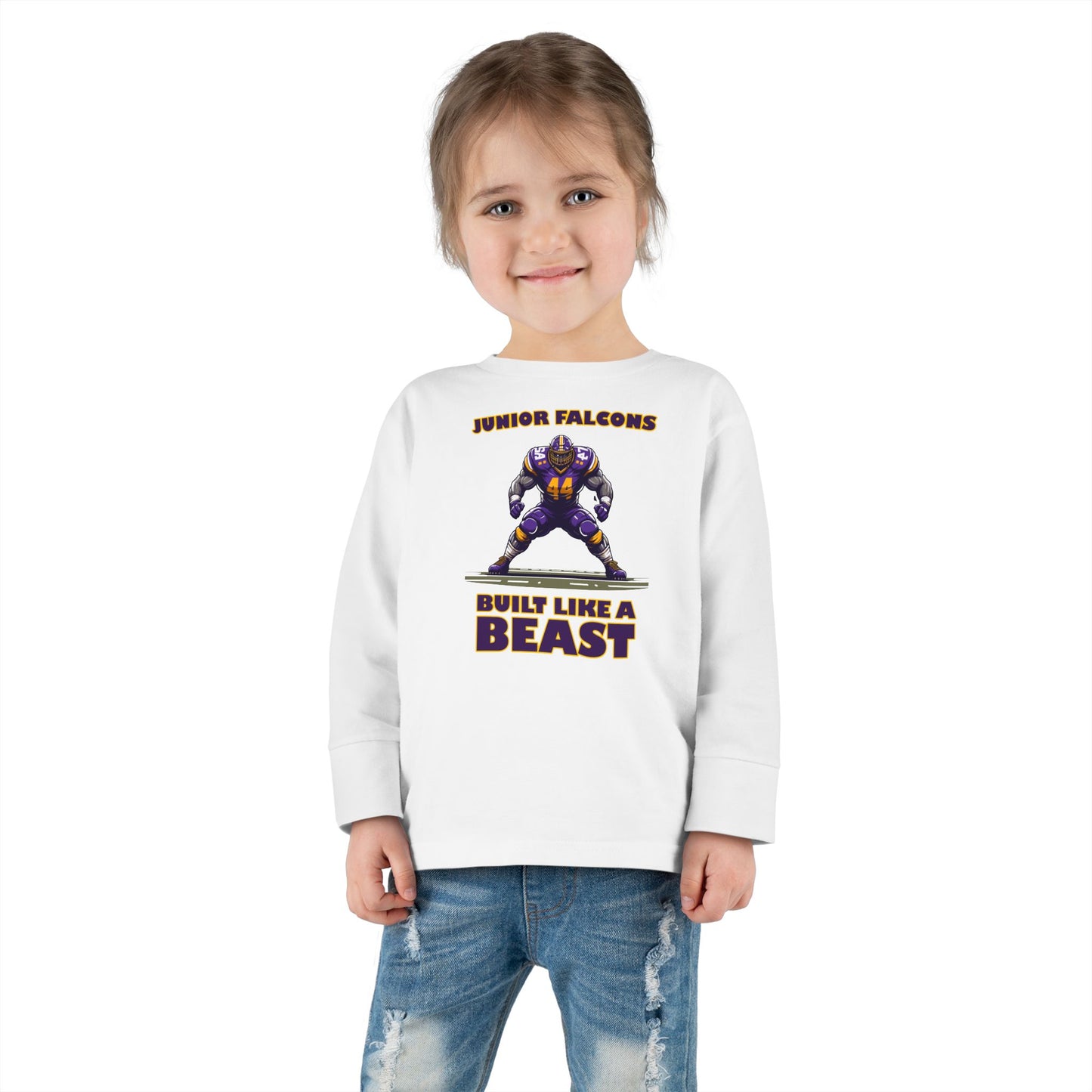 Football - Toddler Long Sleeve - Built like a Beast