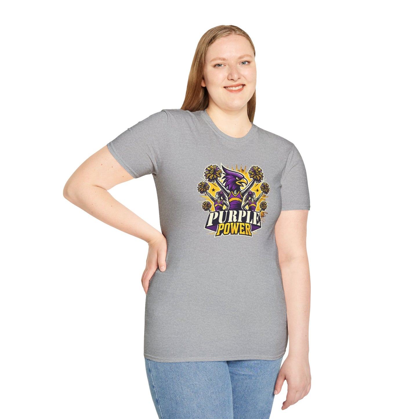 Cheer - Adult T-Shirt - Purple Power