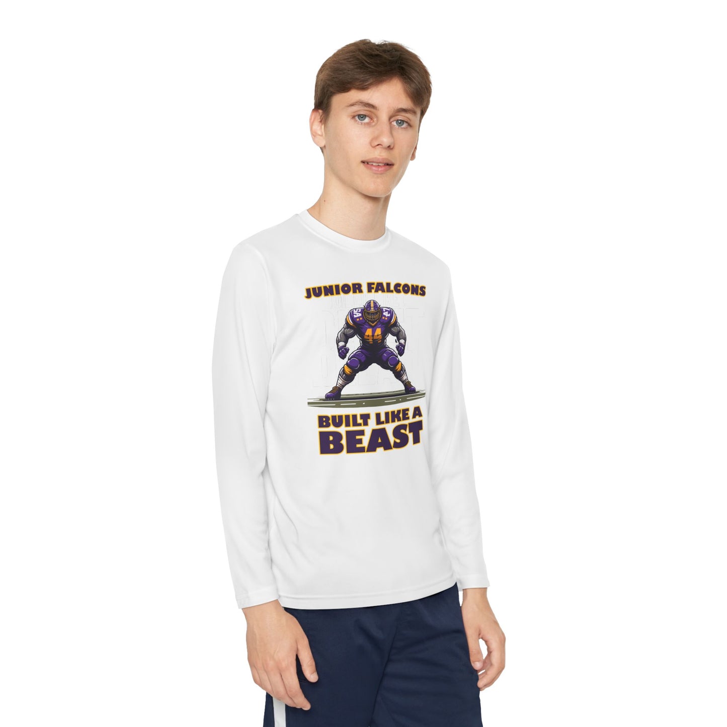 Football - Youth Long Sleeve - Built Like A Beast