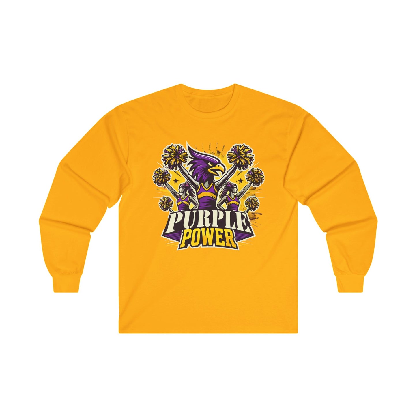 Cheer - Adult Long Sleeve - Purple Power