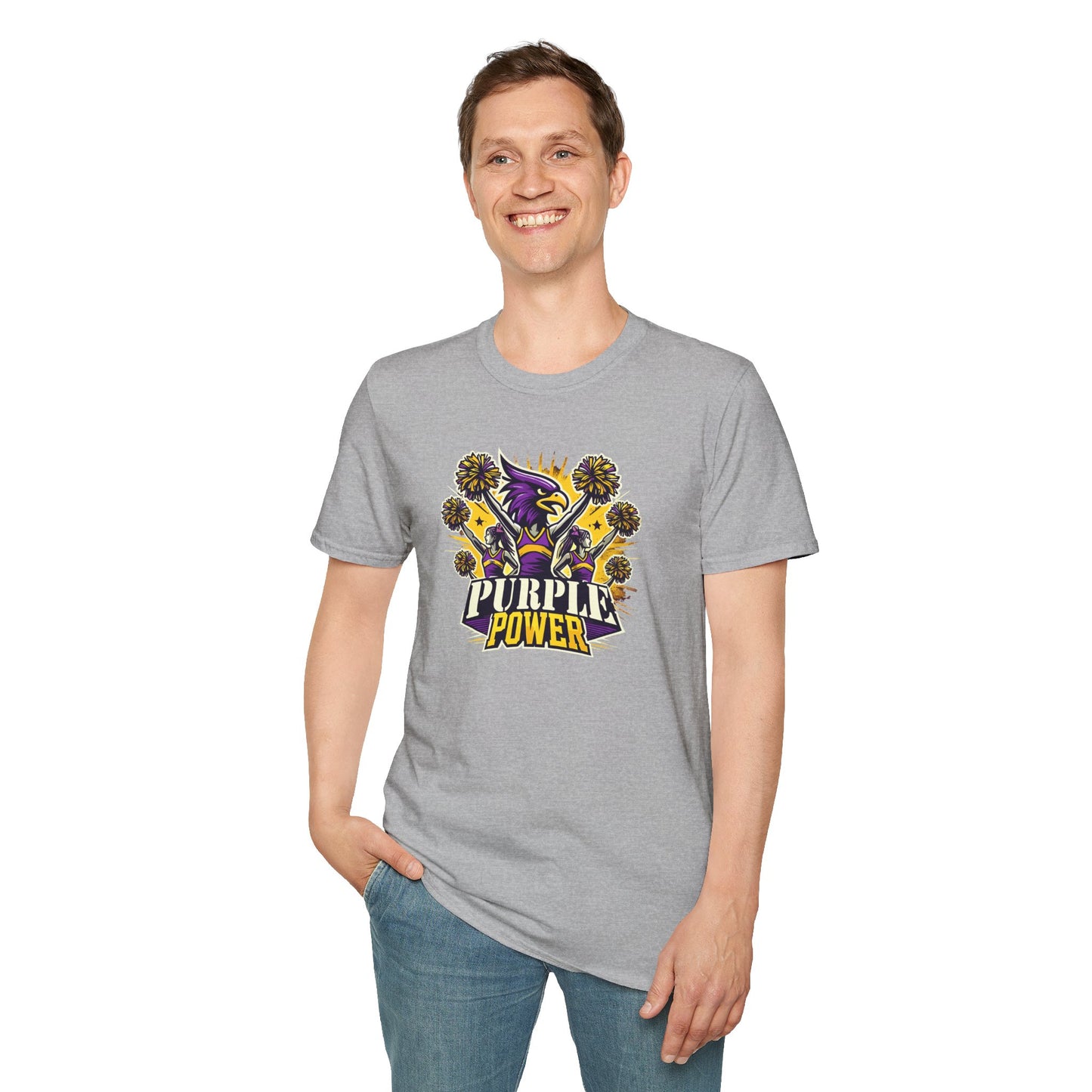 Cheer - Adult T-Shirt - Purple Power