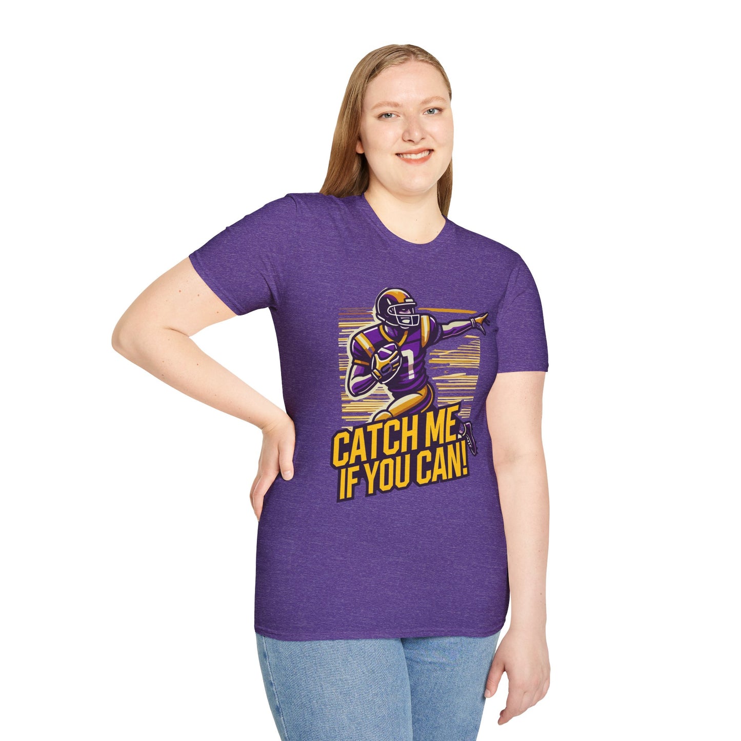 Football - Adult T-Shirt - Catch Me if You Can