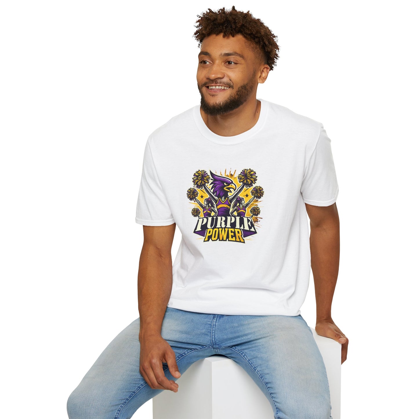 Cheer - Adult T-Shirt - Purple Power