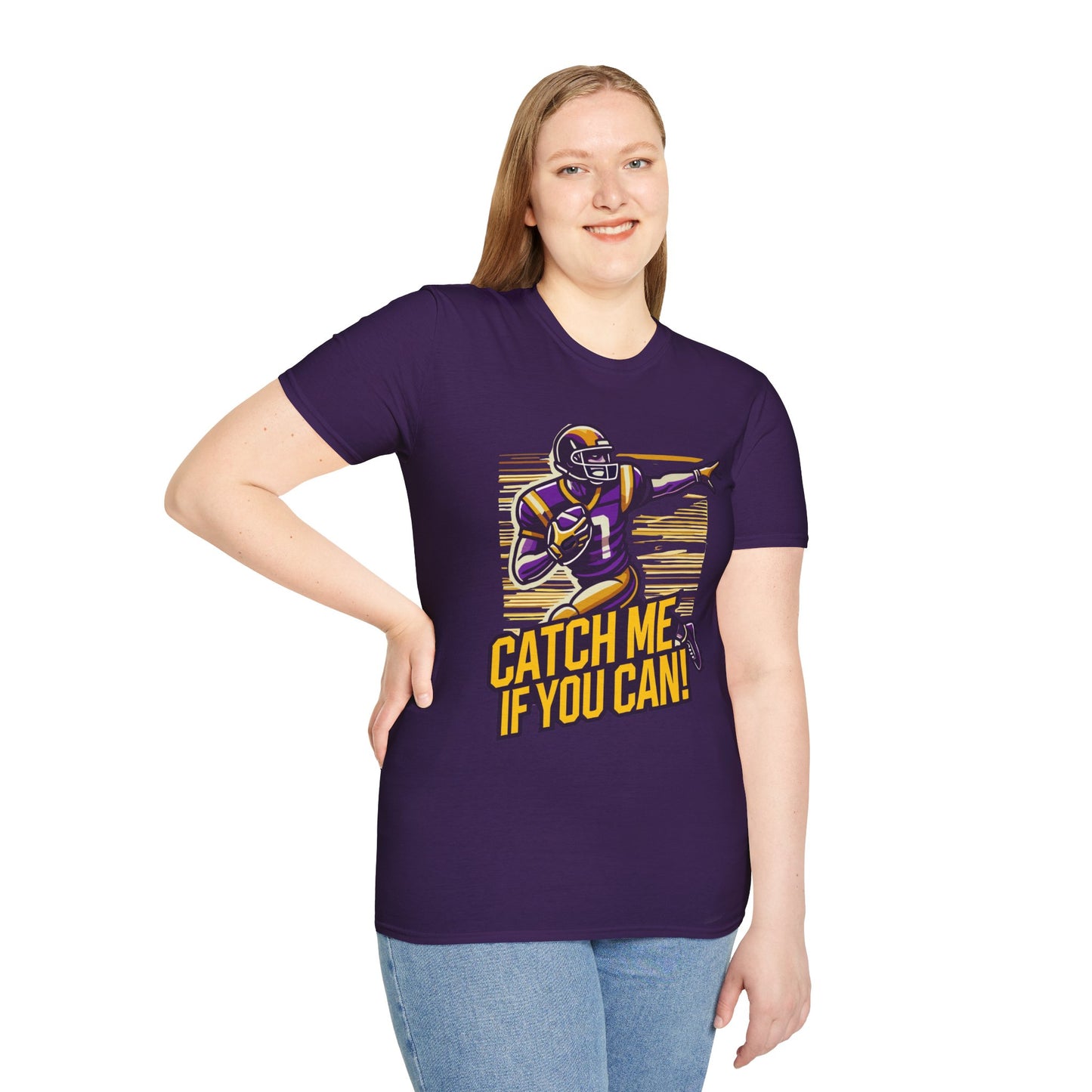 Football - Adult T-Shirt - Catch Me if You Can