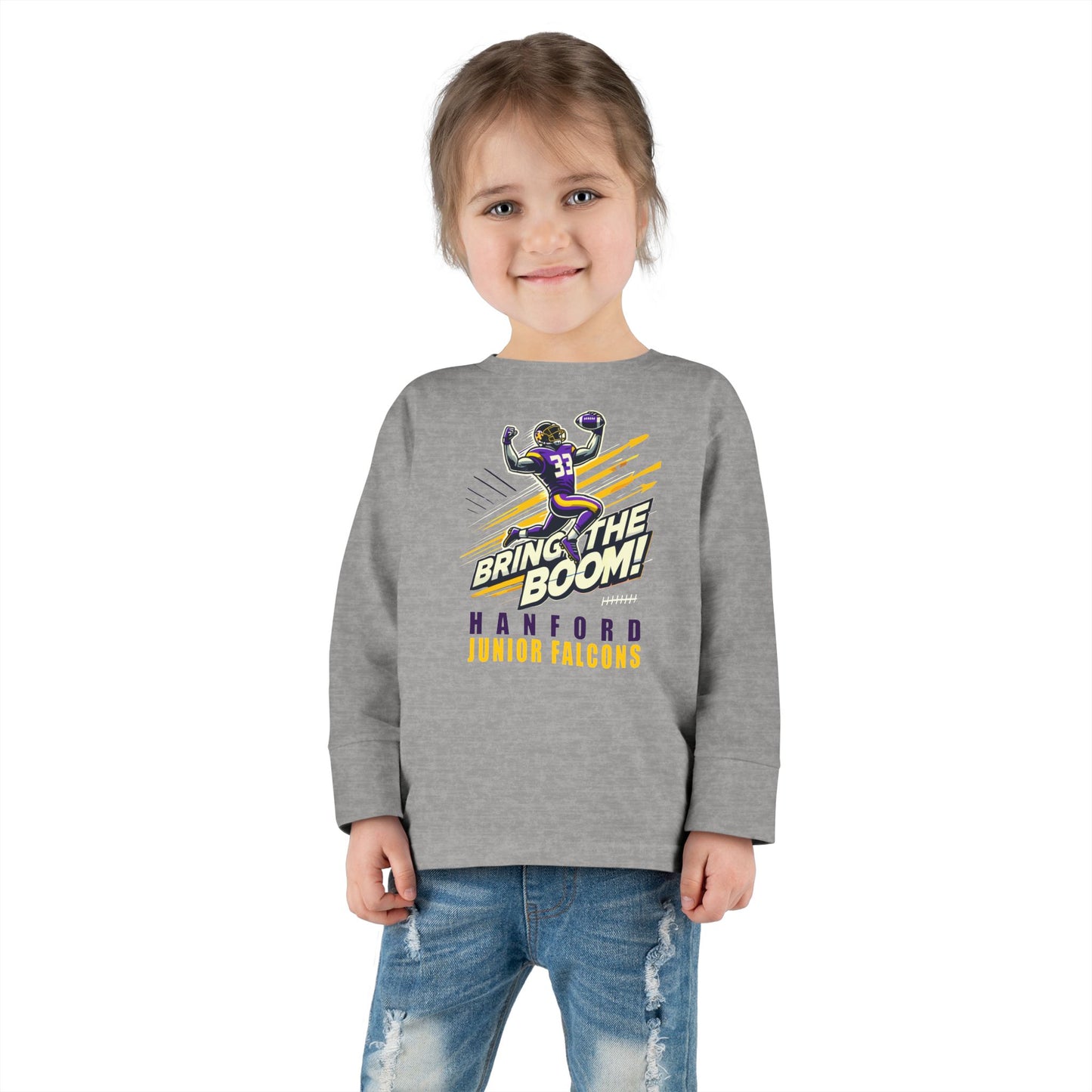 Football - Toddler Long Sleeve - Bring the Boom