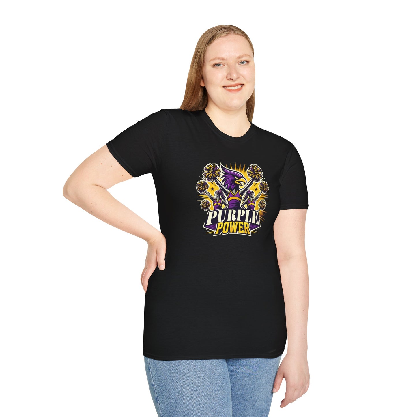 Cheer - Adult T-Shirt - Purple Power